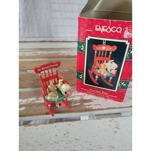 Enesco purr-fect pals cat kitten special friend ornament 1990 vintage